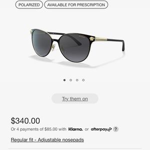Versace polarized sunglasses